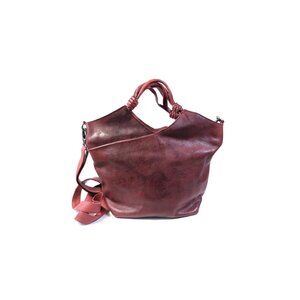 Latico Nash Tote Crossbody Handbag Oxblood Leather